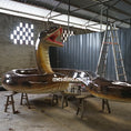 Load image into Gallery viewer, titanoboa sculpture prehistoric giant snake

